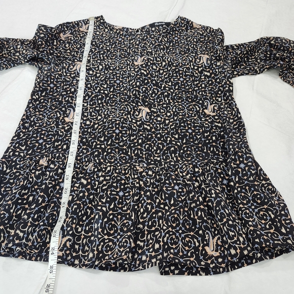 Madewell XS Fiesta Paisley Silk Bell Sleeve - Picture 6 of 8
